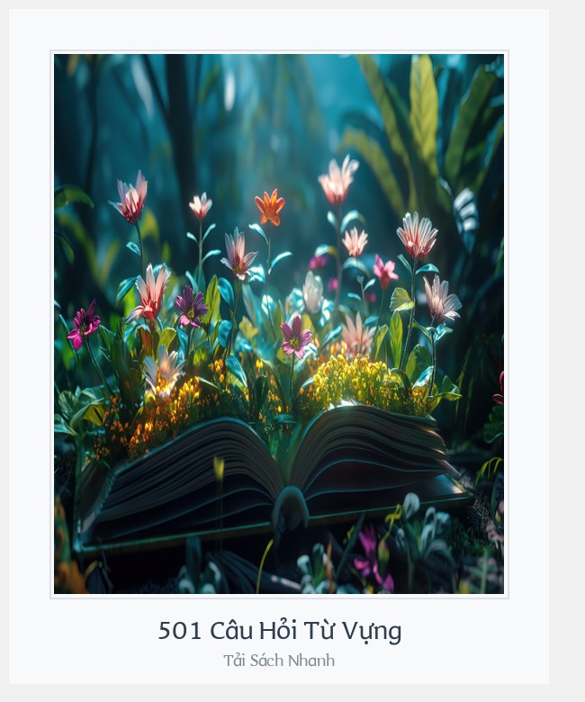 Bìa sách 501 Câu Hỏi Từ Vựng