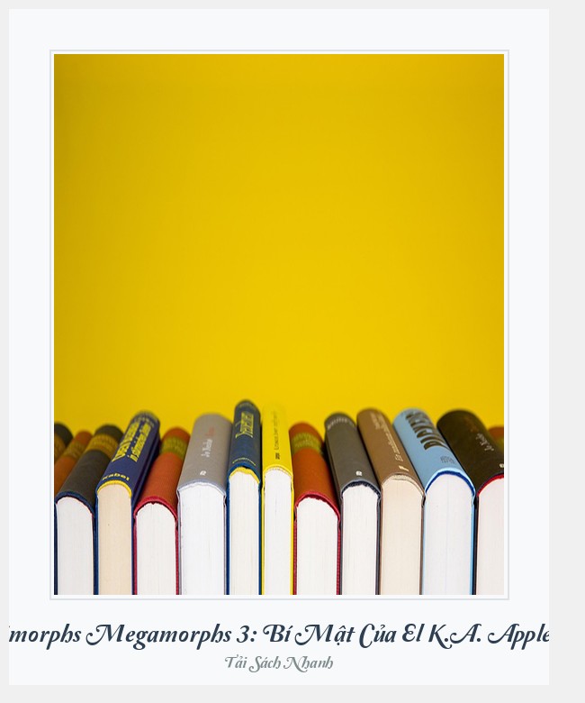 Bìa sách Animorphs Megamorphs 3: Bí Mật Của El K.A. Applegate