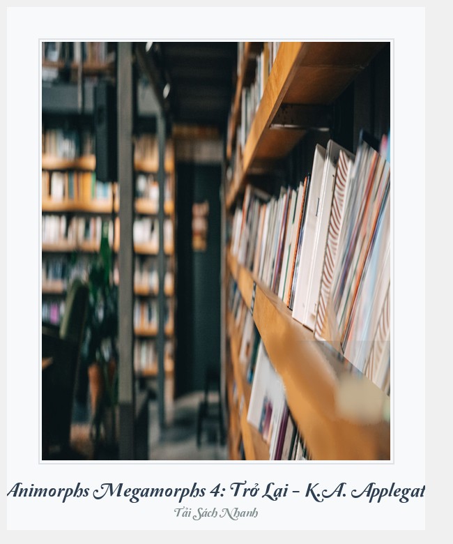 Bìa sách Animorphs Megamorphs 4: Trở Lại - K.A. Applegate