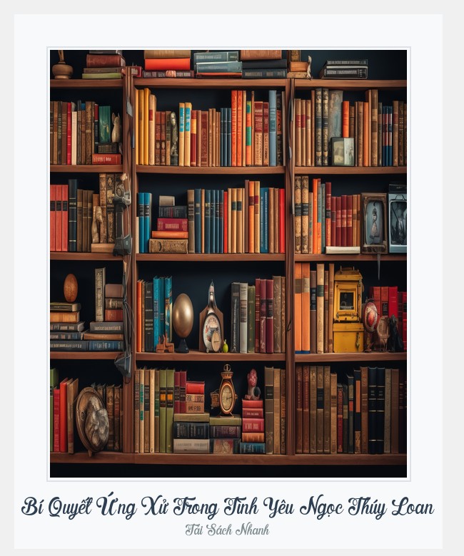 Bìa sách Bí Quyết Ứng Xử Trong Tình Yêu Ngọc Thúy Loan