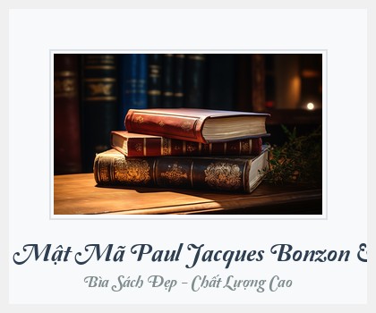 Bìa sách Bức Chúc Thư Bằng Mật Mã Paul Jacques Bonzon & Doãn Điền (Dịch)