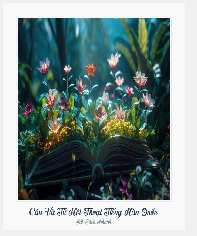 Bìa sách Câu Và Từ Hội Thoại Tiếng Hàn Quốc