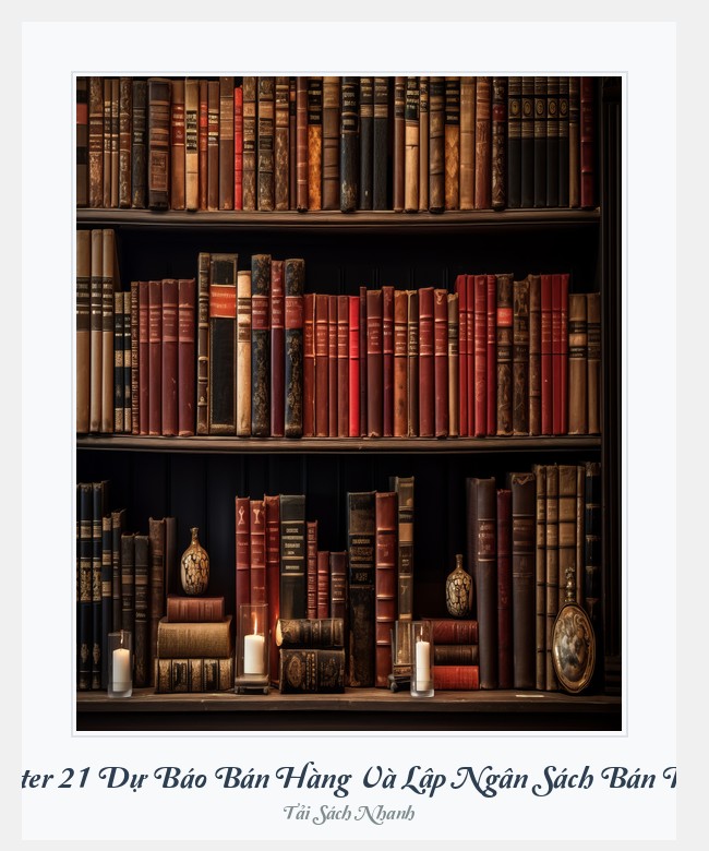 Bìa sách Chapter 21 Dự Báo Bán Hàng Và Lập Ngân Sách Bán Hàng