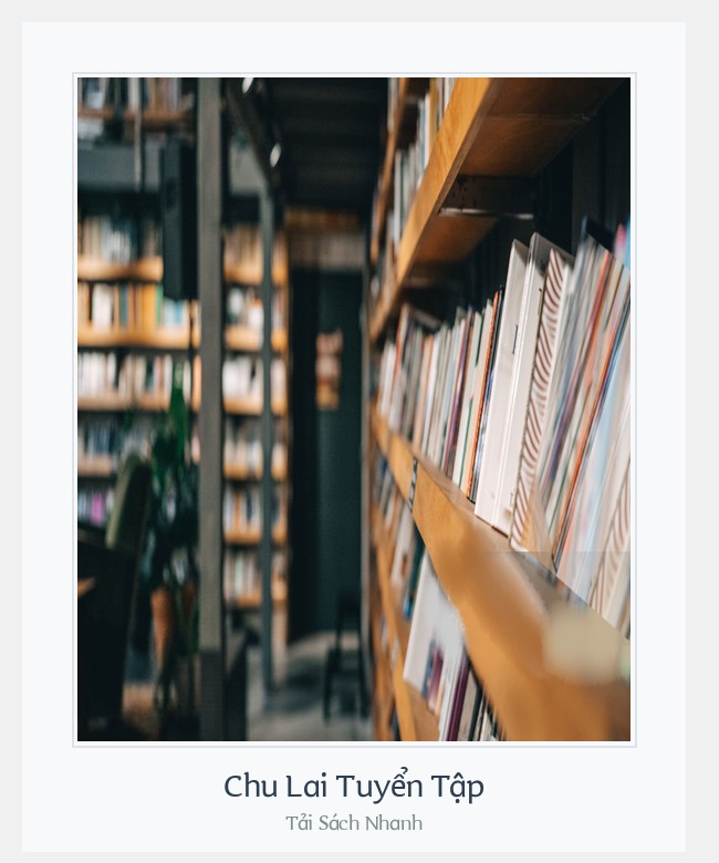 Bìa sách Chu Lai Tuyển Tập