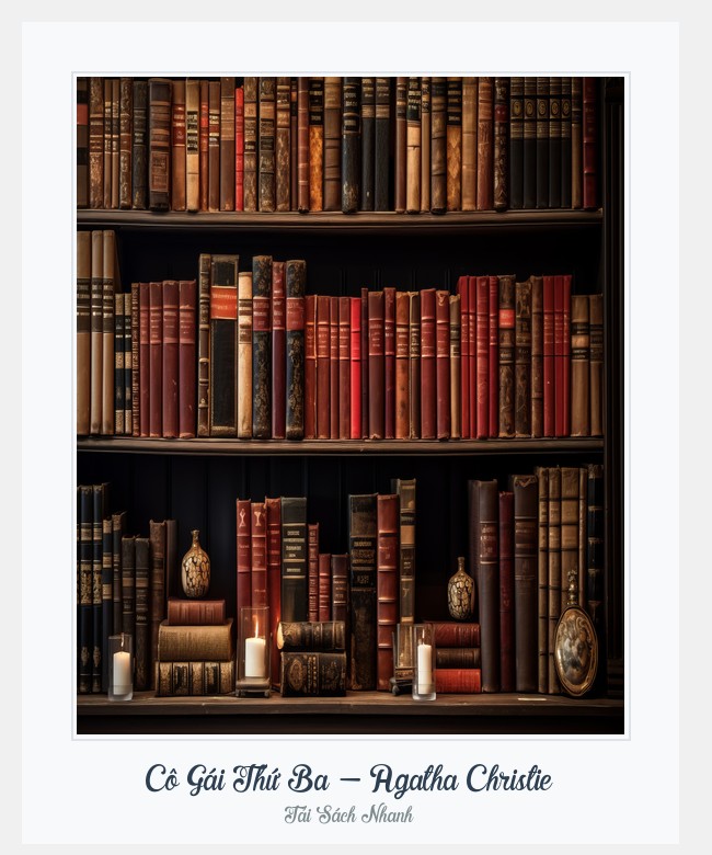 Bìa sách Cô Gái Thứ Ba - Agatha Christie