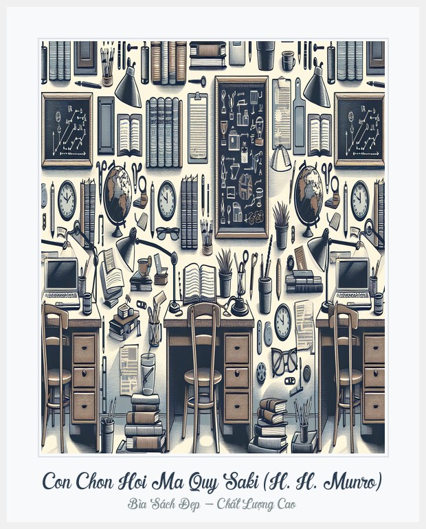 Bìa sách Con Chon Hoi Ma Quy Saki (H. H. Munro)