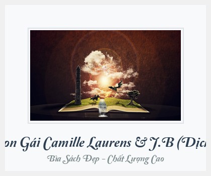 Bìa sách Con Gái Camille Laurens & J.B (Dịch)