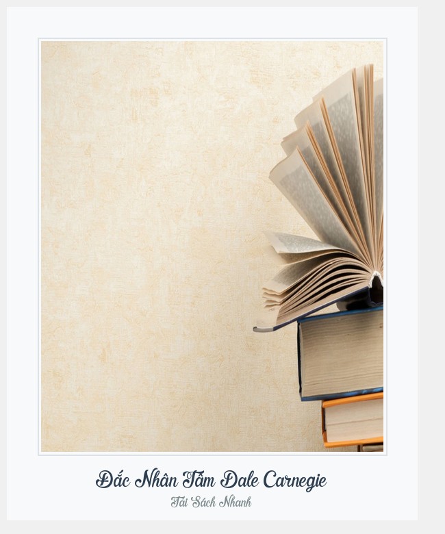 Bìa sách Đắc Nhân Tâm Dale Carnegie