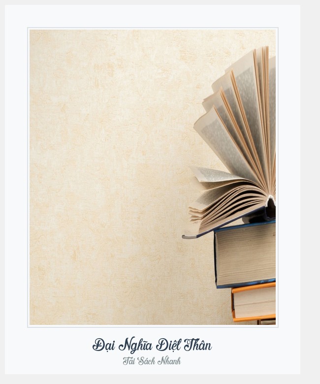 Bìa sách Đại Nghĩa Diệt Thân
