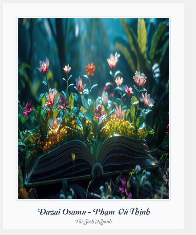 Bìa sách Dazai Osamu - Phạm Vũ Thịnh