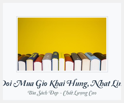 Bìa sách Doi Mua Gio Khai Hung, Nhat Linh