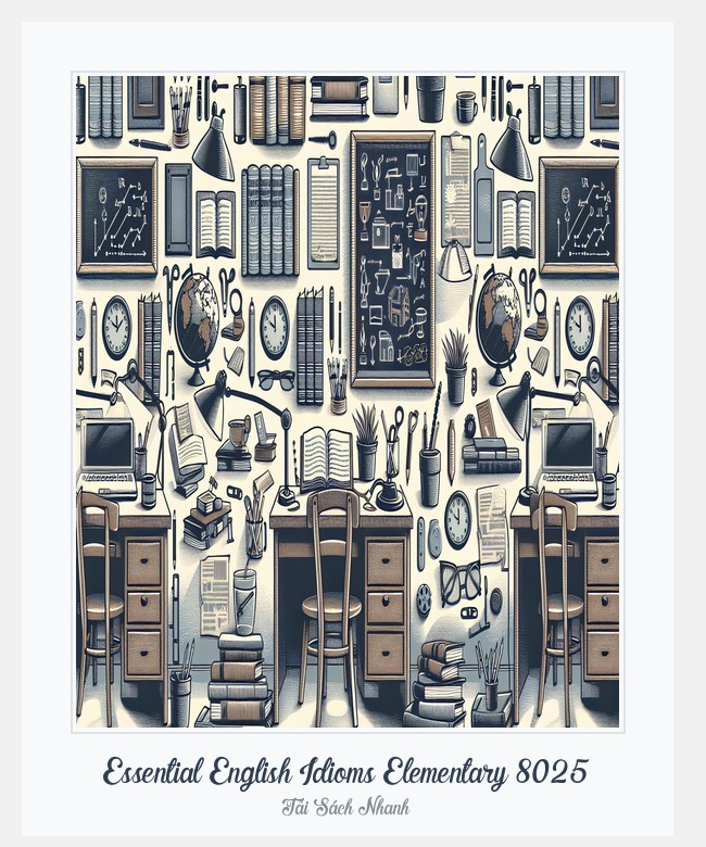 Bìa sách Essential English Idioms Elementary 8025