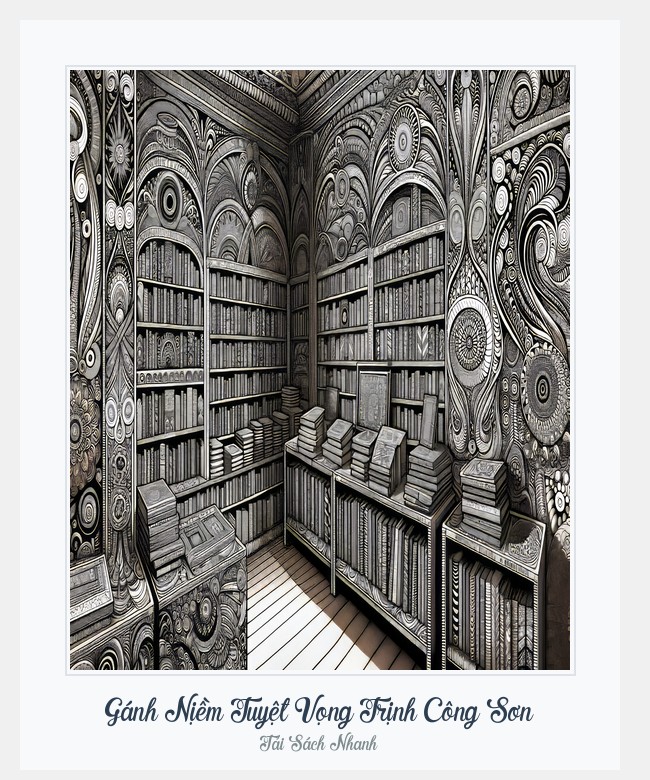 Bìa sách Gánh Nịềm Tuyệt Vọng Trịnh Công Sơn