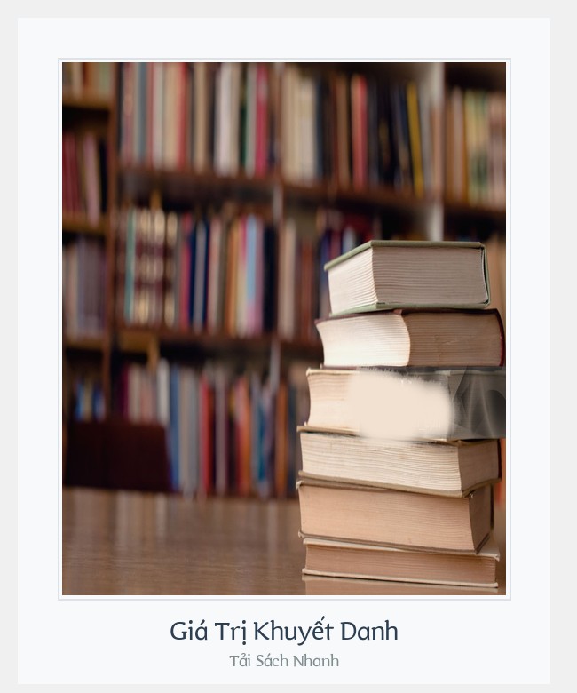 Bìa sách Giá Trị Khuyết Danh