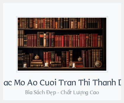 Bìa sách Giac Mo Ao Cuoi Tran Thi Thanh Du