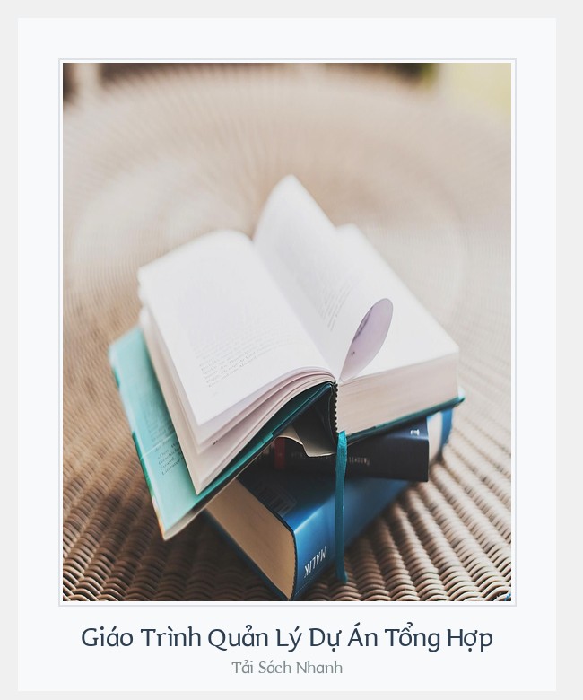 Bìa sách Giáo Trình Quản Lý Dự Án Tổng Hợp