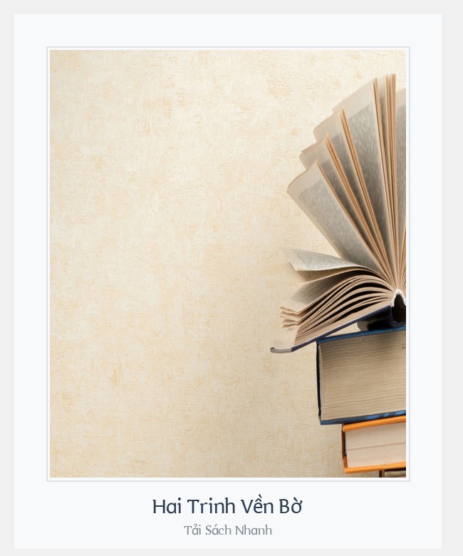 Bìa sách Hai Trinh Vền Bờ