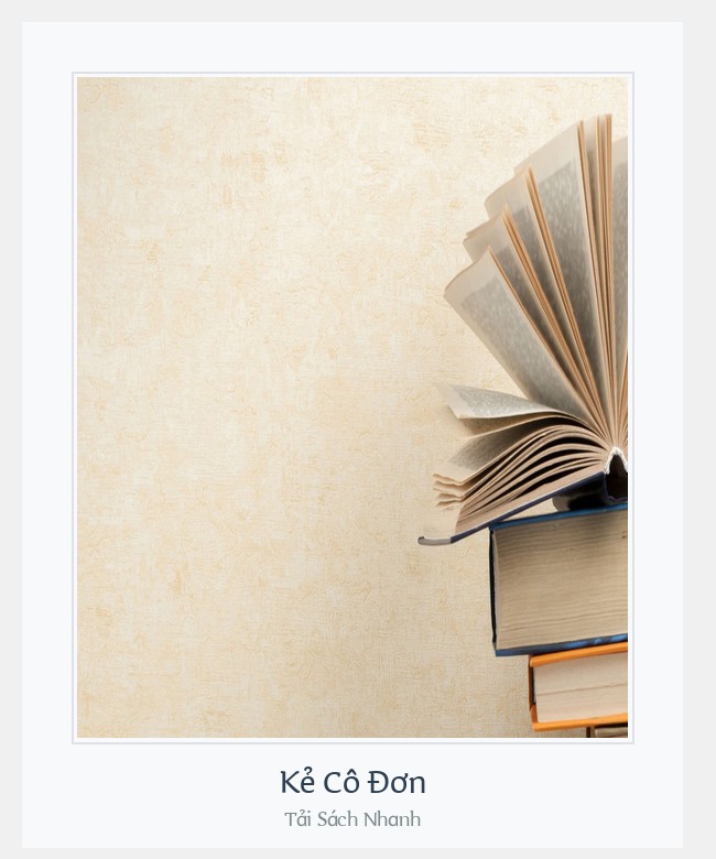 Bìa sách Kẻ Cô Đơn