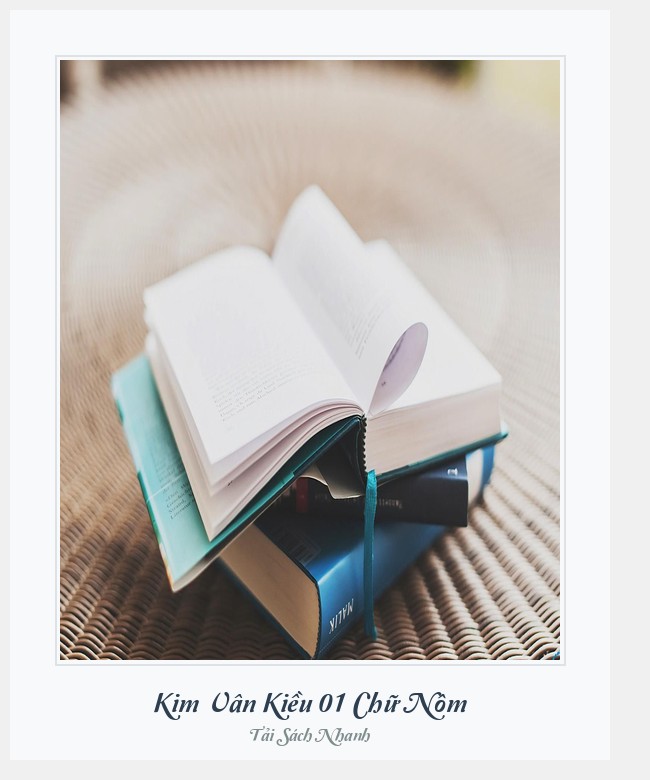 Bìa sách Kim Vân Kiều 01 Chữ Nôm