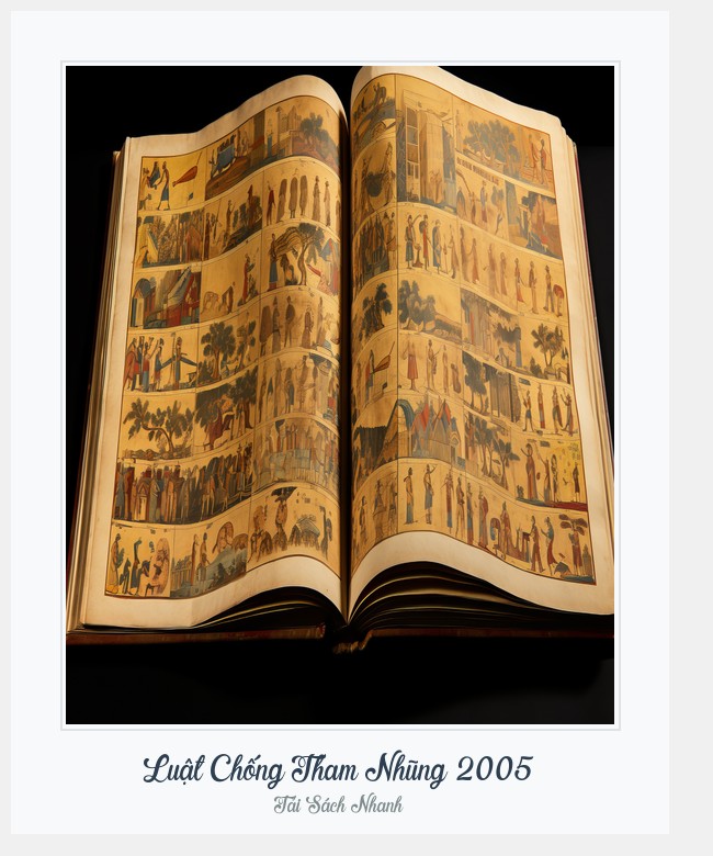 Bìa sách Luật Chống Tham Nhũng 2005