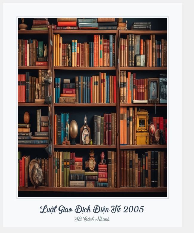 Bìa sách Luật Giao Dịch Điện Tử 2005