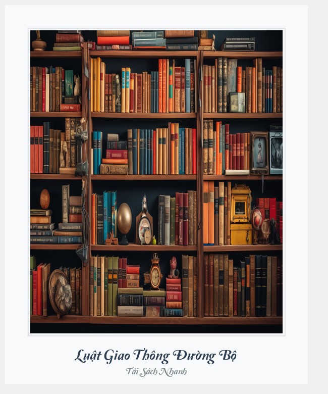 Bìa sách Luật Giao Thông Đường Bộ