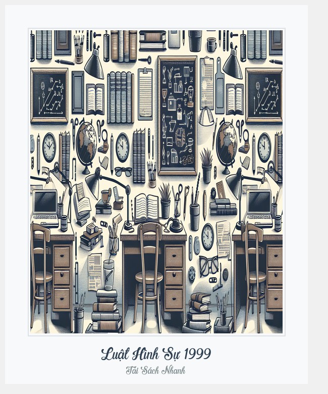 Bìa sách Luật Hình Sự 1999