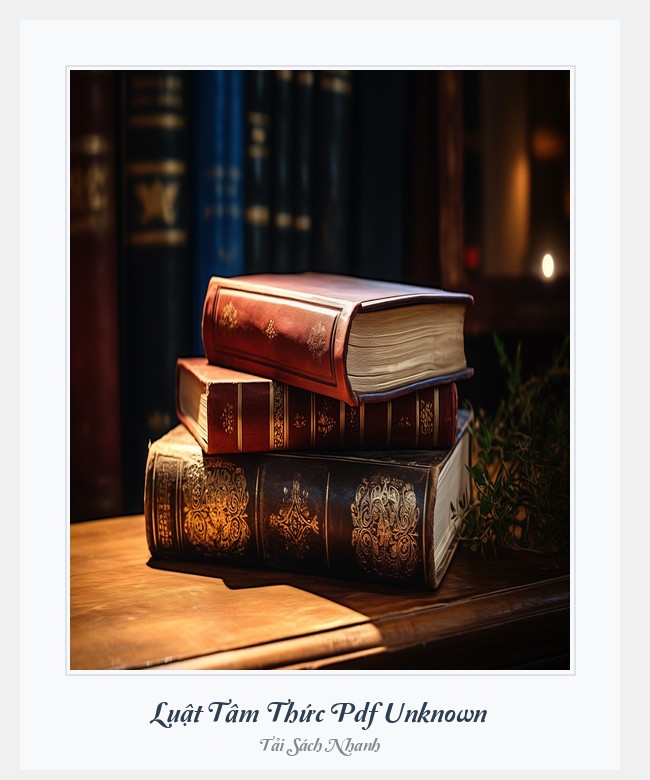 Bìa sách Luật Tâm Thức Pdf Unknown