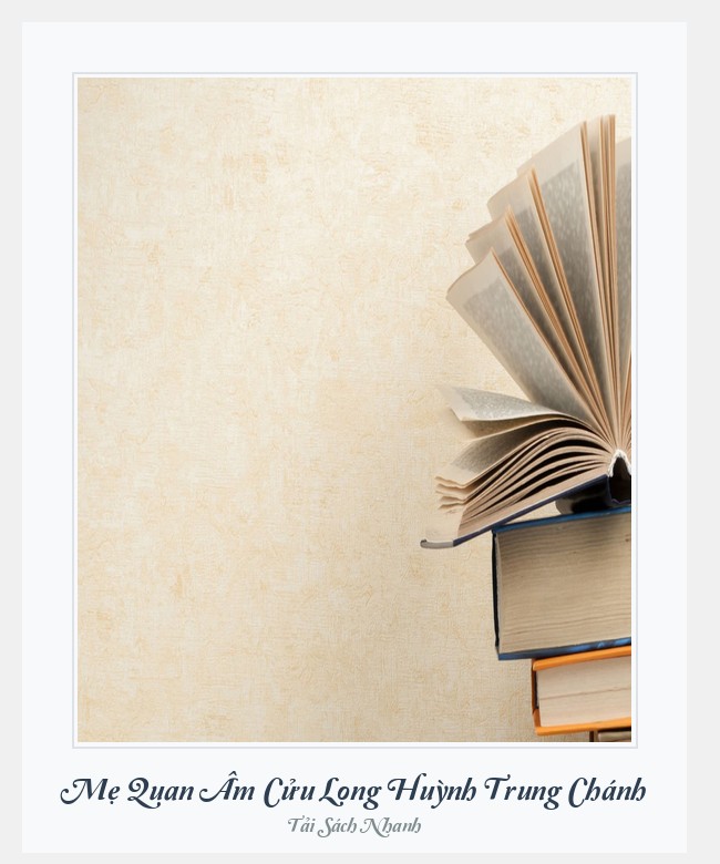 Bìa sách Mẹ Quan Âm Cửu Long Huỳnh Trung Chánh