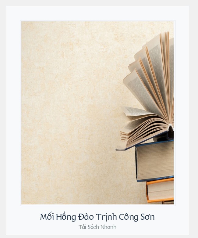 Bìa sách Mối Hồng Đào Trịnh Công Sơn