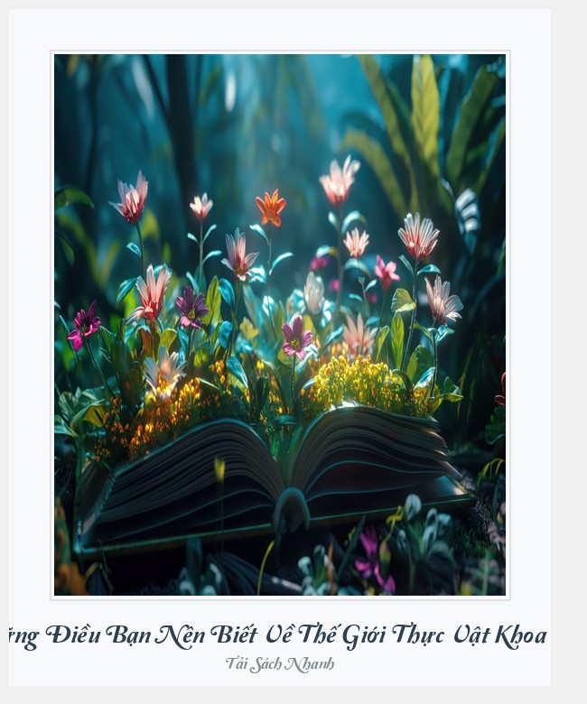 Bìa sách Những Điều Bạn Nên Biết Về Thế Giới Thực Vật Khoa Học