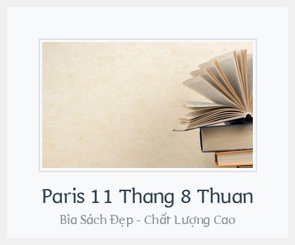 Bìa sách Paris 11 Thang 8 Thuan