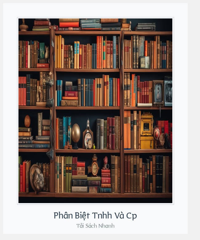 Bìa sách Phân Biệt Tnhh Và Cp