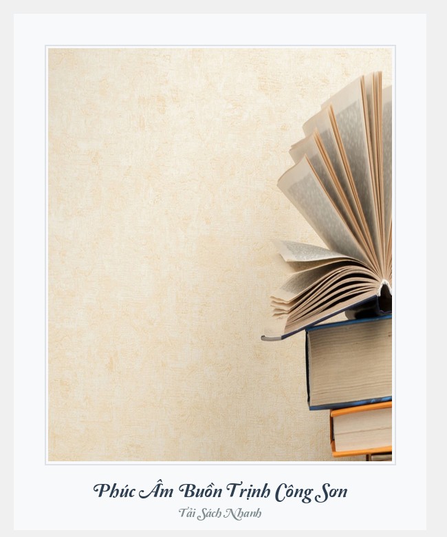 Bìa sách Phúc Âm Buồn Trịnh Công Sơn