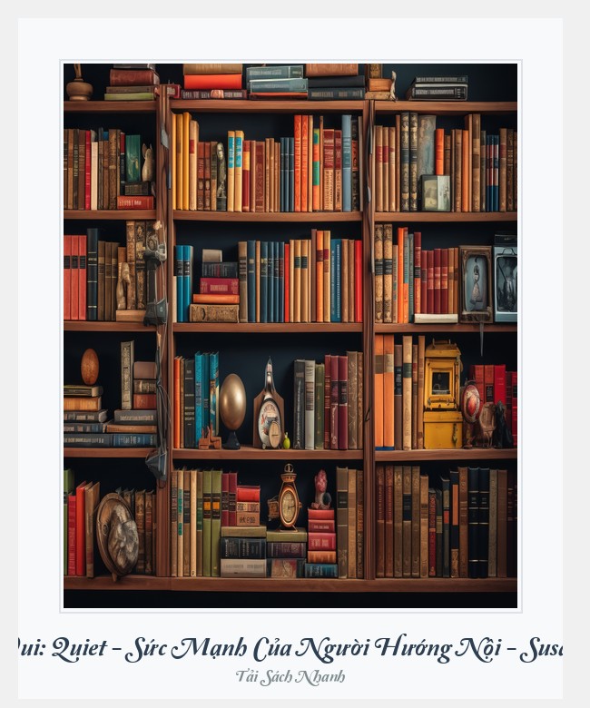 Bìa sách Sách Vui: Quiet - Sức Mạnh Của Người Hướng Nội - Susan Cain