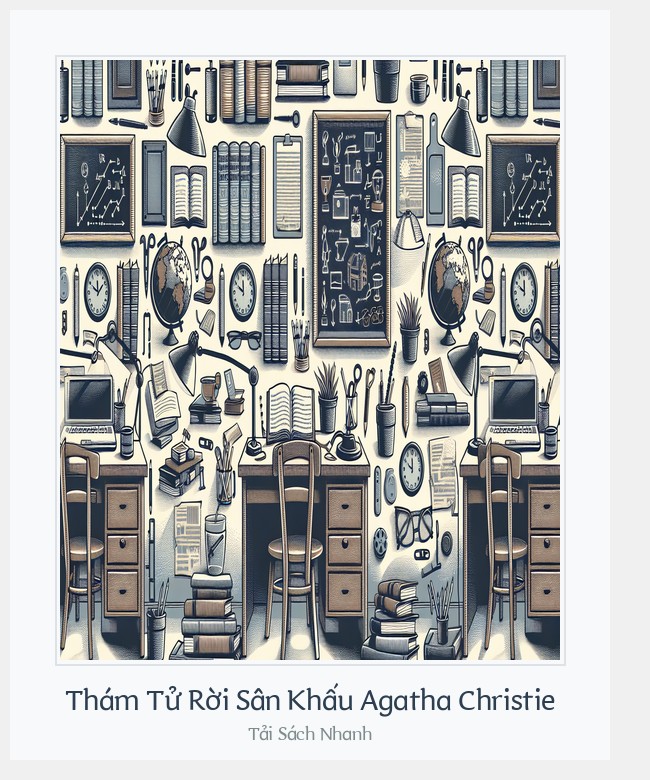 Bìa sách Thám Tử Rời Sân Khấu Agatha Christie