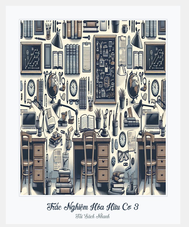 Bìa sách Trắc Nghiệm Hóa Hữu Cơ 3