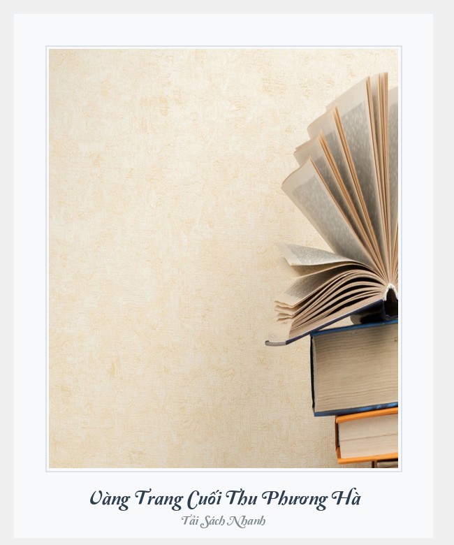 Bìa sách Vàng Trang Cuối Thu Phương Hà