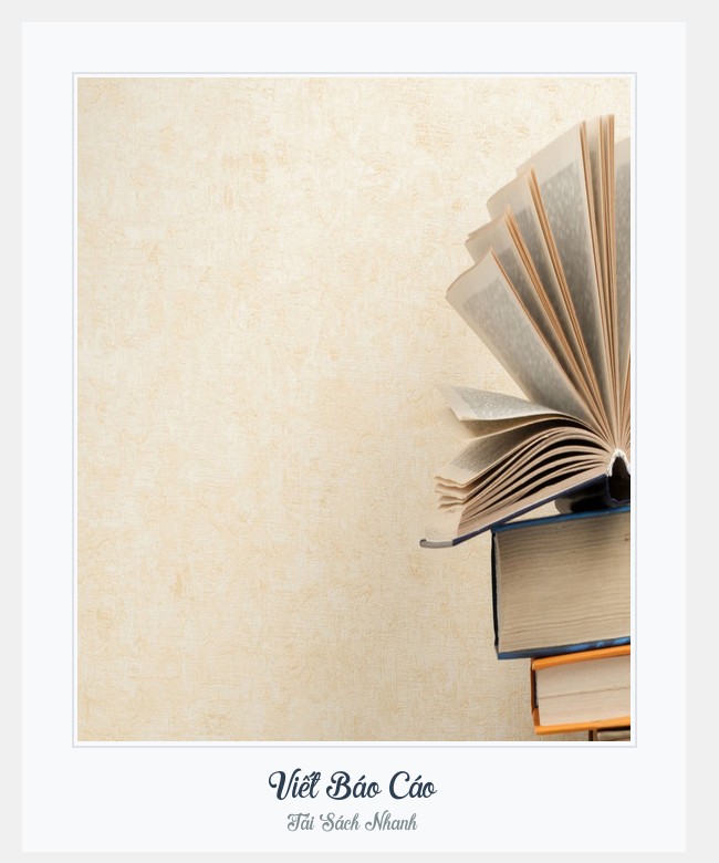 Bìa sách Viết Báo Cáo