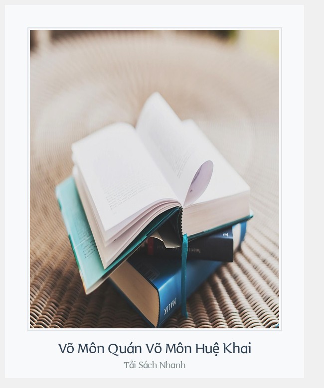 Bìa sách Võ Môn Quán Võ Môn Huệ Khai