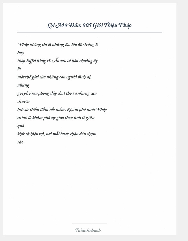 Trích đoạn 005 Giới Thiệu Pháp