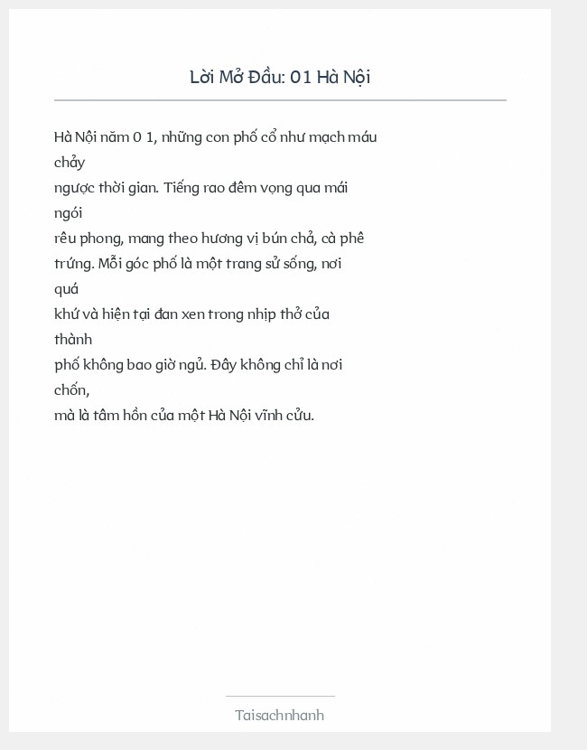 Trích đoạn 01 Hà Nội