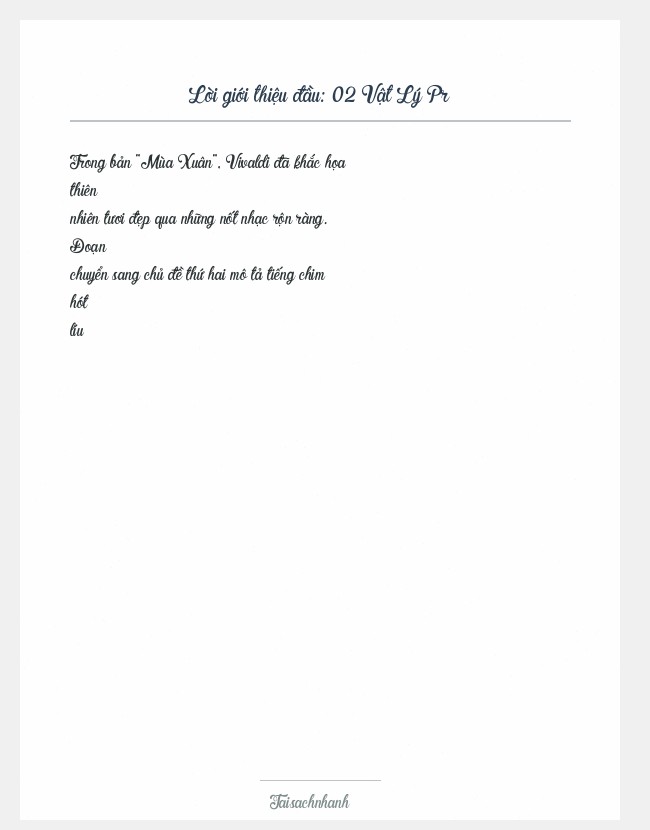 Trích đoạn 02 Vật Lý Pr