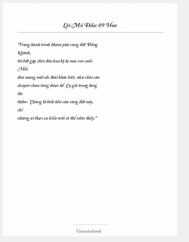 Trích đoạn 09 Hoa