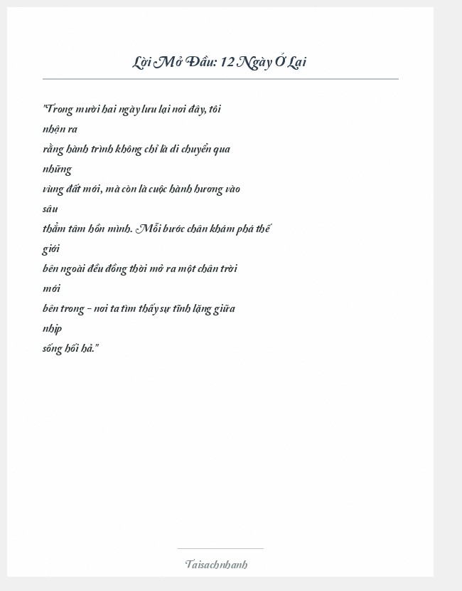 Trích đoạn 12 Ngày Ở Lại