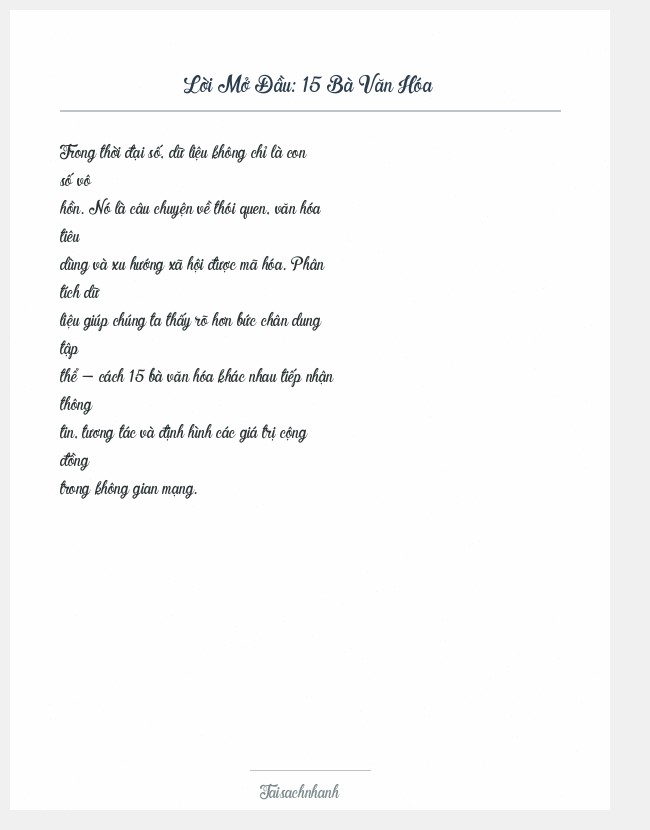 Trích đoạn 15 Bà Văn Hóa