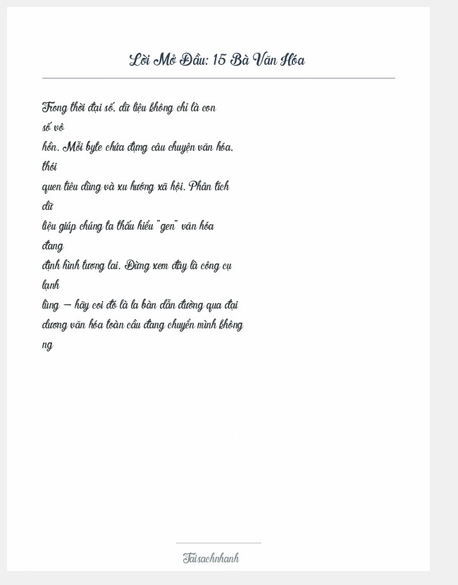 Trích đoạn 15 Bà Văn Hóa