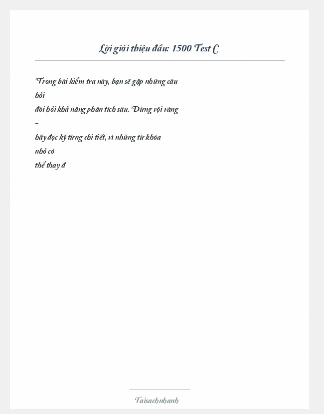 Trích đoạn 1500 Test C