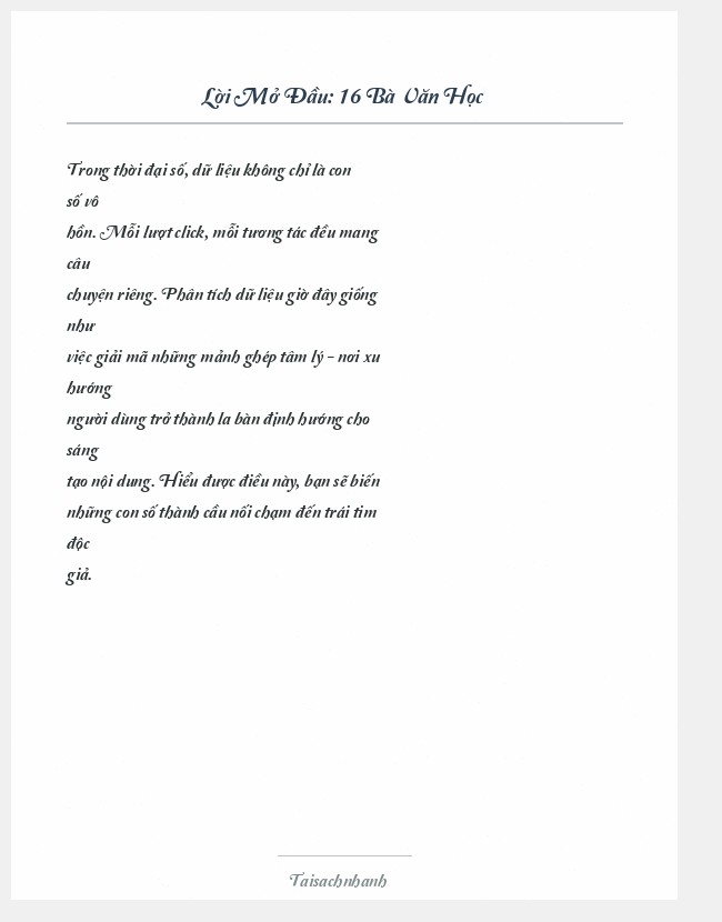 Trích đoạn 16 Bà Văn Học