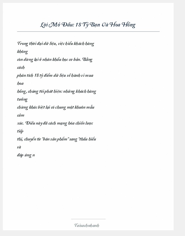 Trích đoạn 18 Tỷ Bạn Và Hoa Hồng